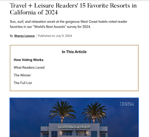 15 Favorite Resorts in California of 2024