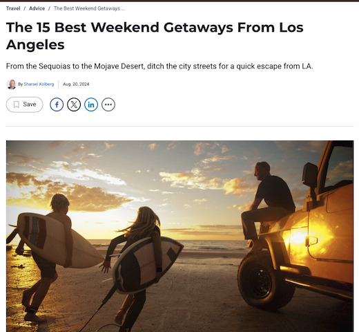 Weekend Getaways From Los Angeles