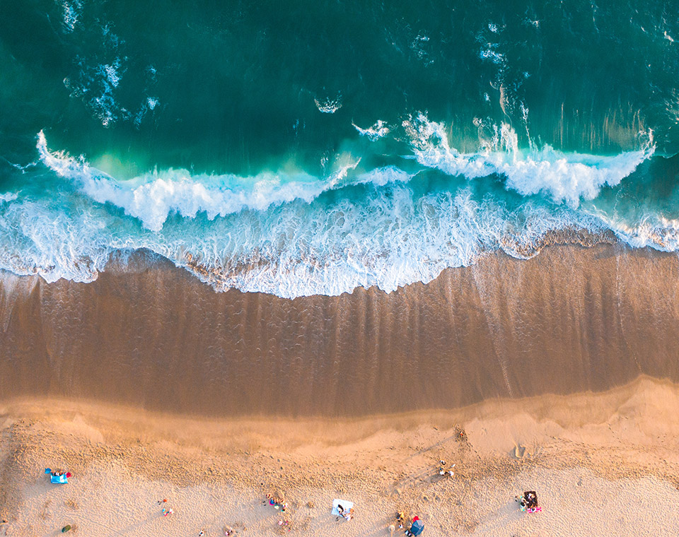 Aerial of Aliso Beach 