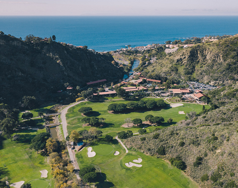 Aerial View of The Ranch looking towards the ocean